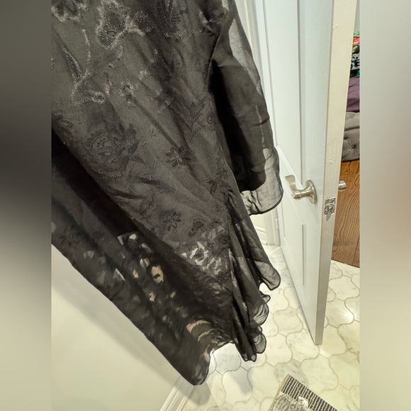 NWT - Urban Outfitters Black Flowy Sheer Dress - Picture 6 of 8